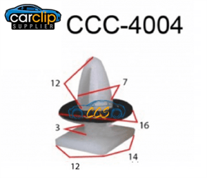 Holden/Mitsubishi Trim Clips 25pcs CCS-4004 