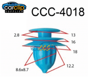 CCS-4018 Toyota Body Trim & Mould Clips 25pcs