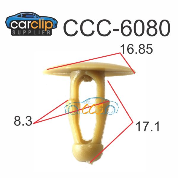 Toyota Hiace Brown Trim Retainer Clips CCS-6080 25pcs