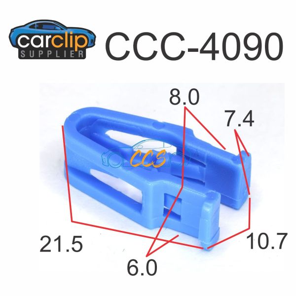 Blue Garnish Moulding Trainer Clips 25pcs CCS-4090