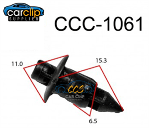 Toyota Black Rivets Clips 25pcs CCS-1061