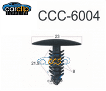 Black X-Tree Toyota Clips 25pcs CCS-6004