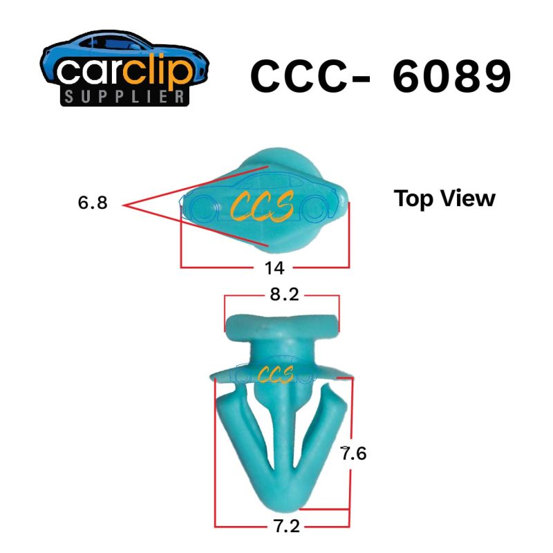 GM Door rubber seal retainer clips CCC-6089 25pcs per packet